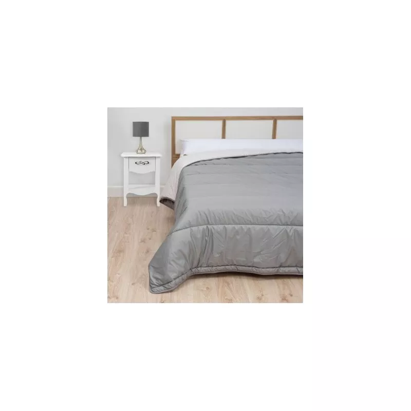 Edredón nórdico Mash Nordiletto 240x220 gris microfibra 300 g con acabado suave y diseño elegante.