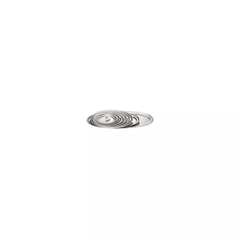 Fuente oval 35 B/vuelto Inoxibar 59074 de acero inoxidable con acabado brillante y diseño moderno.