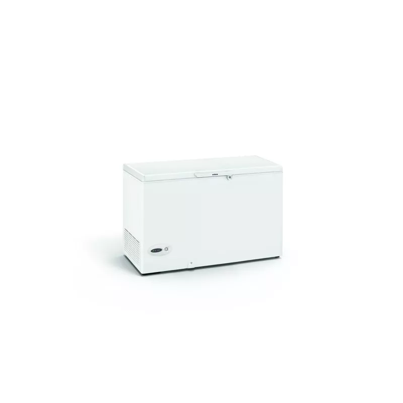 Congelador horizontal Edesa EZH-3511/A 349L libre instalación en color blanco, amplio espacio y diseño práctico.