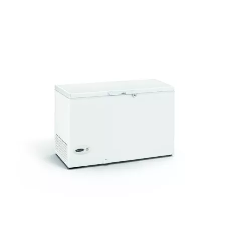 Congelador horizontal Edesa EZH-3511/A 349L libre instalación en color blanco, amplio espacio y diseño práctico.