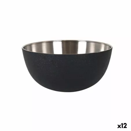 ENSALADERA QUTTIN CROCODILE 19 CM. QT-C998017 negra de acero inoxidable con acabado mate y diseño moderno