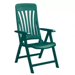 SILLON CAPISA BLANES 5P. VERDE OSCURO de plástico resistente, diseño ergonómico y formato apilable para exterior.