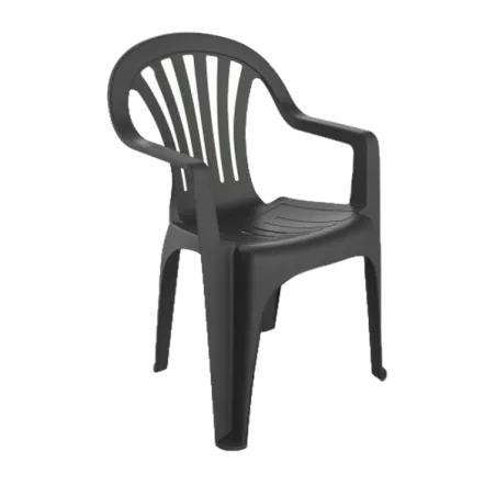 SILLON CAPISA PALS VERDE2 de plástico, diseño ergonómico, color verde, ideal para exteriores y fácil de apilar.