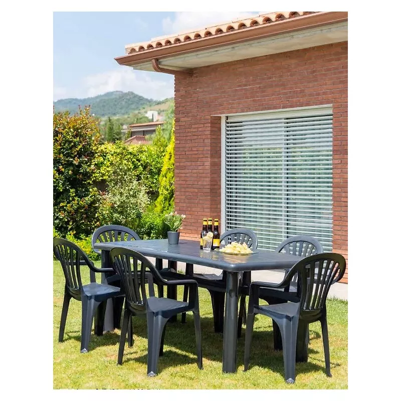 SILLON CAPISA PALS VERDE2 con diseño moderno, material plástico resistente y acabado mate ideal para exteriores.