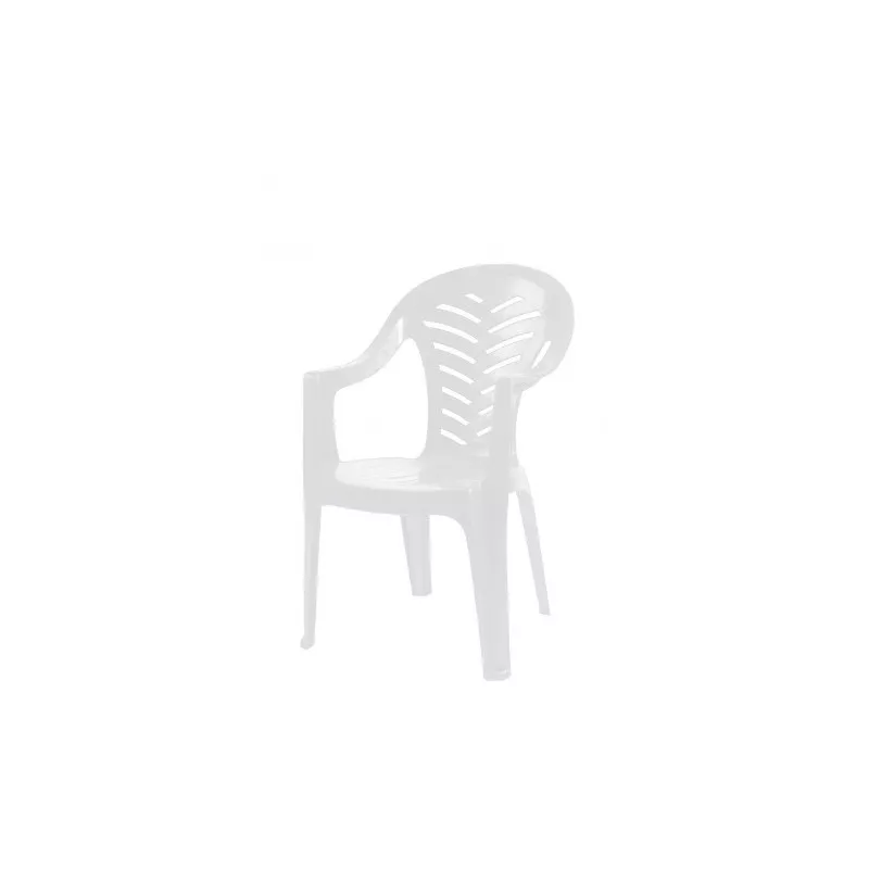 SILLON CAPISA PALMA BLANCO de plástico resistente, diseño ergonómico y acabado mate ideal para exteriores.