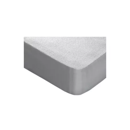 Cubre colchón rizo impermeable Mash 150x180/190 transpirable color blanco, material suave y resistente al agua.