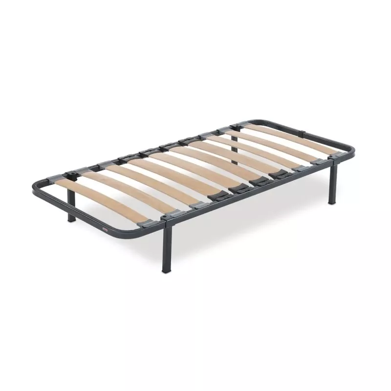 Somier Flex Somiflex F2 90x190 metálico con láminas de madera, acabado resistente y diseño elegante.
