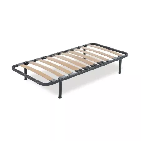 Somier Flex Somiflex F2 90x190 metálico con láminas de madera, acabado resistente y diseño elegante.