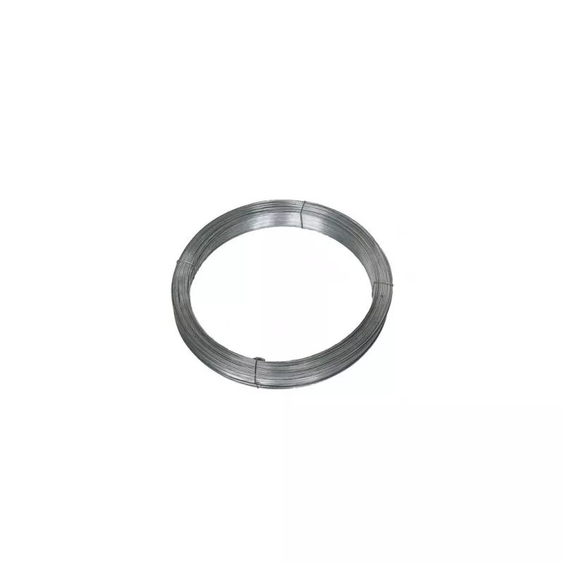 ALAMBRE GALVAN 05 1.0 MAZO MOREDA de acero galvanizado en color plata, resistente y flexible para múltiples aplicaciones.
