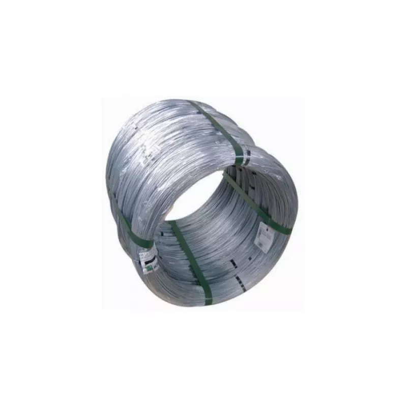 ALAMBRE GALVAN 10 1.5 MAZO MOREDA en bobina, color zinc, resistencia a la corrosión, ideal para construcción.