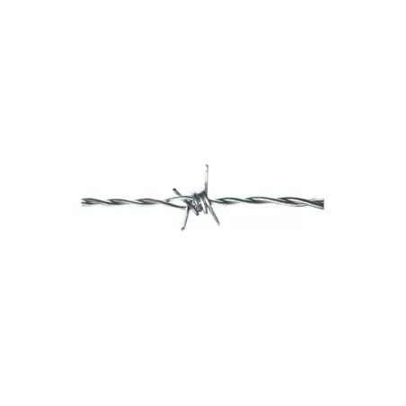 ALAMBRE ESPINO 14*08*250 MOR AMARILLO de acero galvanizado, resistente y apto para cercas.