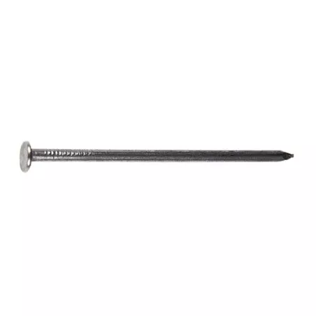 PUNTA 23/140 (3KG) de acero con acabado galvanizado, ideal para fijaciones en construcción y carpintería