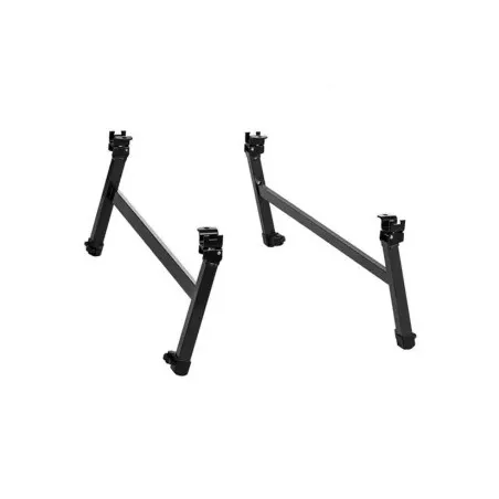 Juego patas lecho inferior cama nido Somiflex F2 Flex en color negro, fabricadas en acero resistente y con acabado mate.