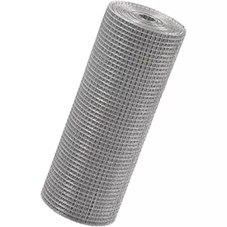 Malla electrificada de 13x13 mm, color gris, 1,10 mm de grosor, 25 m de longitud, para protección y seguridad.