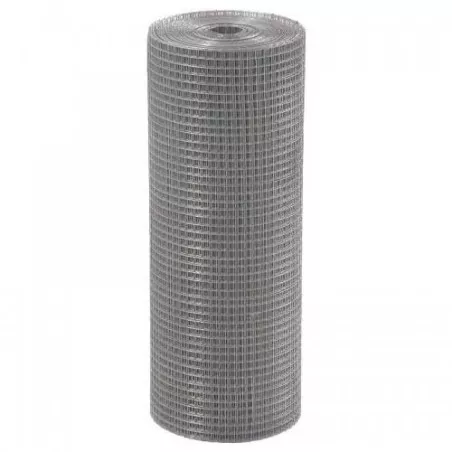 Malla Elect. 25x25 2.0mm de 30m en color gris, perfecta para proyectos de construcción y revestimientos.