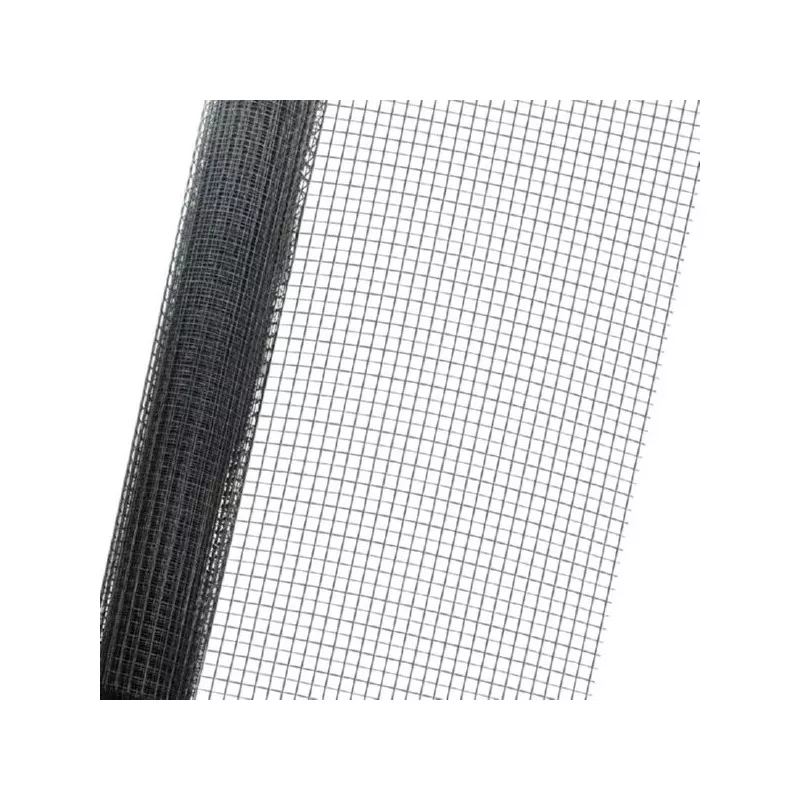 MALLA ELECT. 13*13 0,90MM 25M MOREDA de color negro, tela de poliéster resistente y diseño en malla cuadrada.