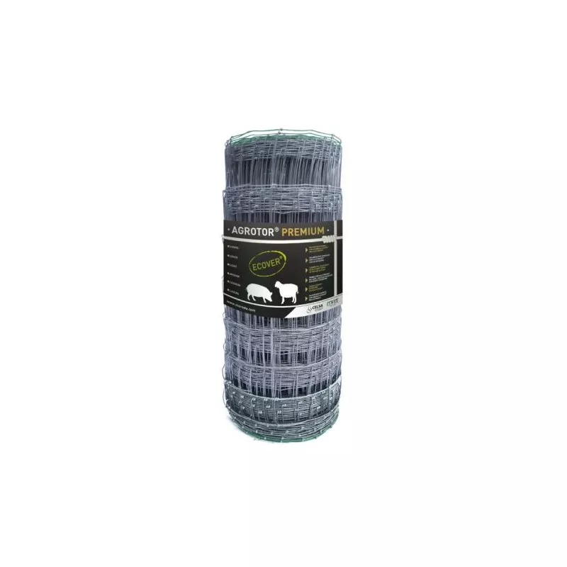 MALLA HJ 124*09*15 AGROTOR MOREDA 100 M de color gris, diseñada para cercas ganaderas, fabricada en metal resistente.