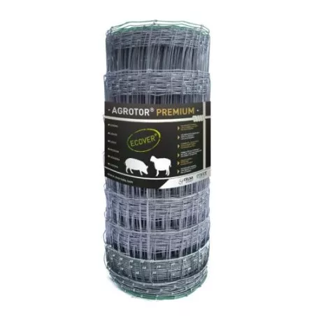 MALLA HJ 124*09*15 AGROTOR MOREDA 100 M de color gris, diseñada para cercas ganaderas, fabricada en metal resistente.