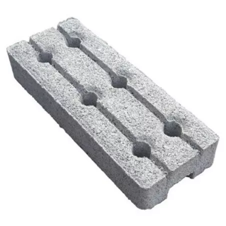 BASE HORMIGON MALLA MOVIL INDUSMETAL gris de hormigón con diseño modular y agujeros de drenaje para construcción.