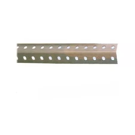 BARRA ENTERA P40 300CM gris Simon de metal, diseño perforado para fácil instalación y acabado resistente.