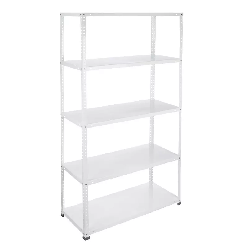 KIT BLANCO 180*90*40 BRICOL SHELVING estantería metálica de diseño funcional y acabado en blanco, ideal para almacenamiento.