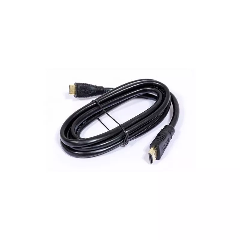 CONEXION HDMI V1.4 CXV 1014 cable negro de 2 metros, flexible, con conectores dorados para transferencia de alta calidad