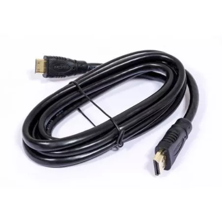 CONEXION HDMI V1.4 CXV 1014 cable negro de 2 metros, flexible, con conectores dorados para transferencia de alta calidad