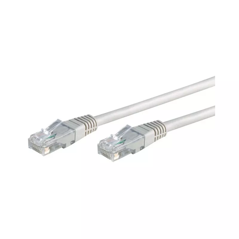 CONEXION RED RJ45 UTP/CT5 1 MT. WIR601 cable Ethernet blanco flexible con conectores dorados para alta velocidad