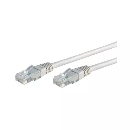 CONEXION RED RJ45 UTP/CT5 1 MT. WIR601 cable Ethernet blanco flexible con conectores dorados para alta velocidad