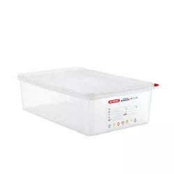 CUBETA ARAVEN 3037 20,5 L transparente con tapa, ideal para almacenamiento y organización de alimentos.