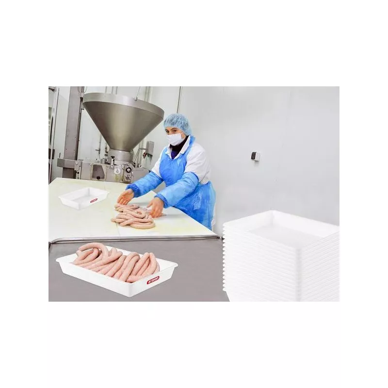 CUBETA ARAVEN 1131 5 L blanca de plástico resistente, ideal para almacenamiento en industrias alimentarias