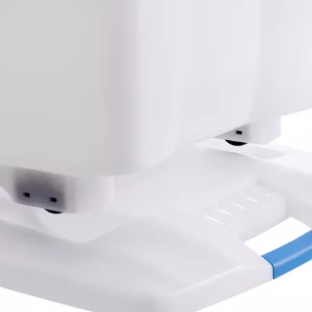 CUBETA ARAVEN 870 FOOD BAC C/R 70 L blanca con tapa, diseño apilable y base antideslizante.