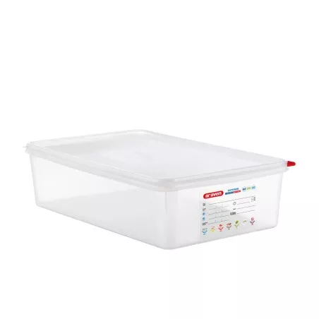 CUBETA ARAVEN 3036 13,7 L. TRANSP. de plástico transparente con tapa y diseño rectangular ideal para almacenamiento.