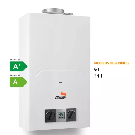 Calentador gas Cointra CADI 6B 6 L – atmosférico, butano/propano, clase A