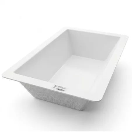 CUBETA VIRIATO 1 M. 80 L. interior de poliéster en color blanco y diseño rectangular, ideal para almacenamiento.
