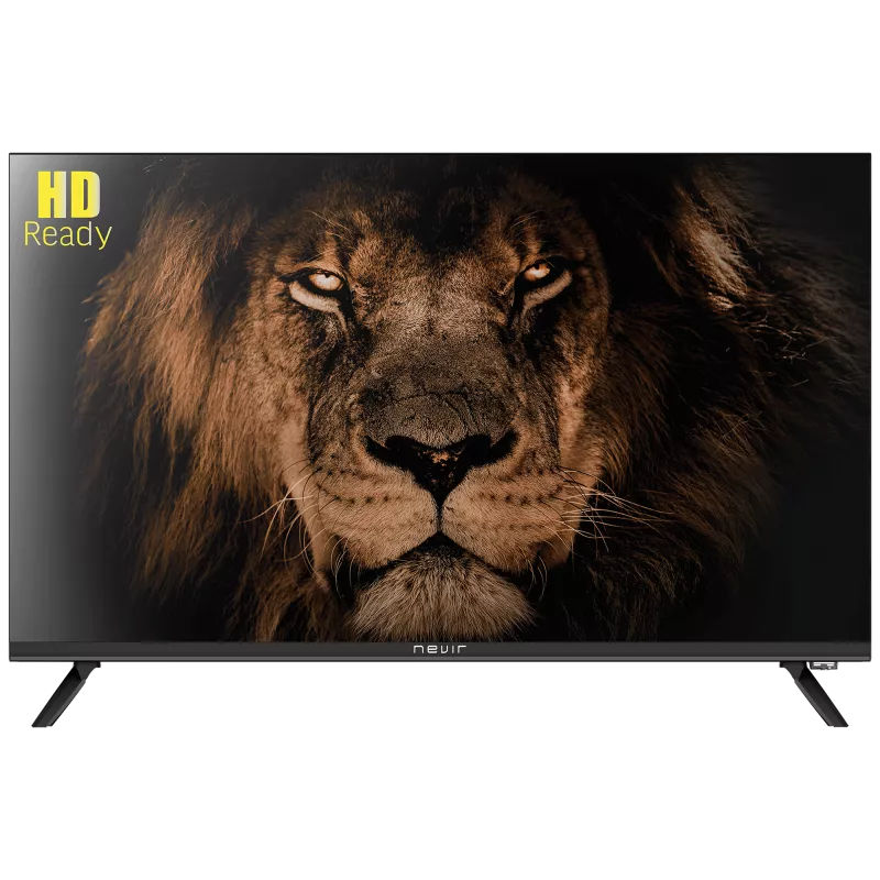 TV NEVIR 32\" NVR-7500-32RED2-N HD READY con pantalla LED negra y diseño delgado ideal para espacio reducido