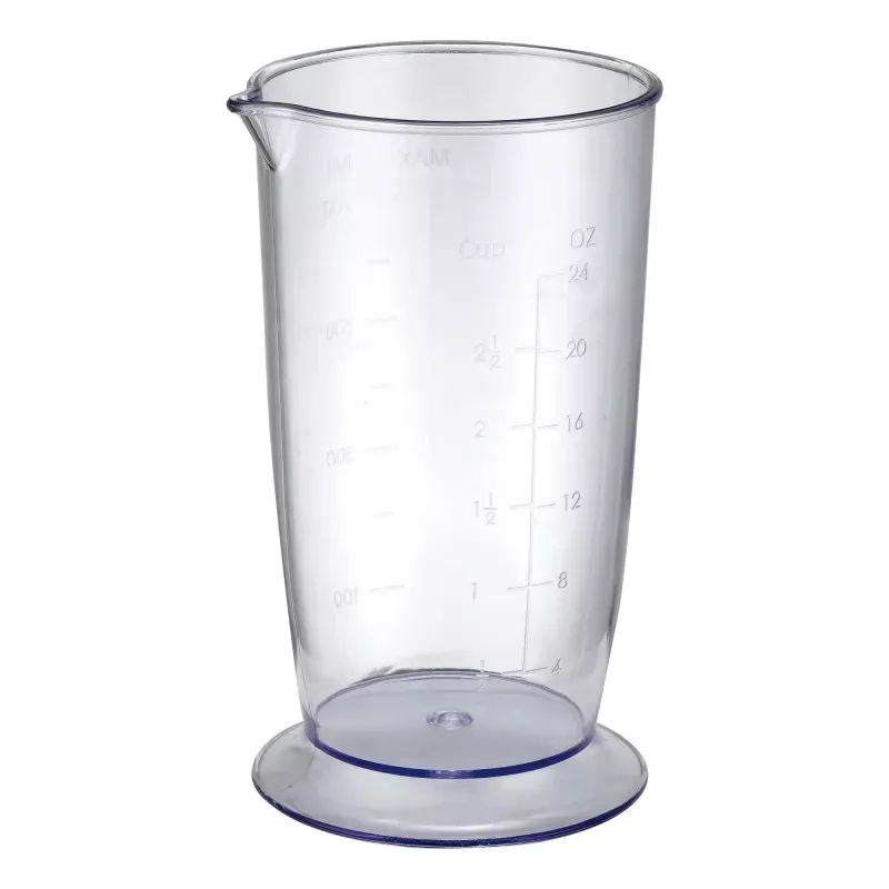 Batidora de mano Jata JEBT1853 1000W con accesorios, color blanco, incluye vaso medidor transparente graduado.