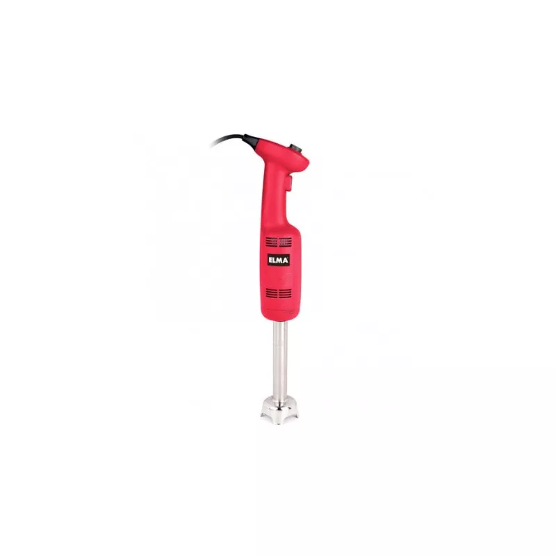 Batidora de mano profesional Elma 14090 270W roja con diseño ergonómico y cuerpo de acero inoxidable industrial