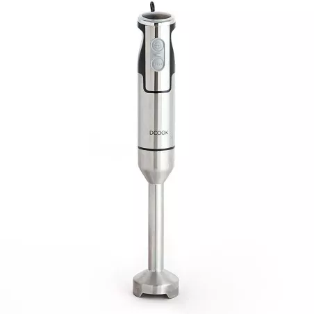 Batidora de mano DCook Gallery 1000W acero inox turbo diseño elegante con acabado en acero inoxidable y botón turbo
