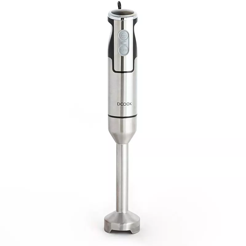 Batidora de mano DCook Gallery 1000W acero inox turbo con diseño ergonómico y acabado en acero inoxidable brillante