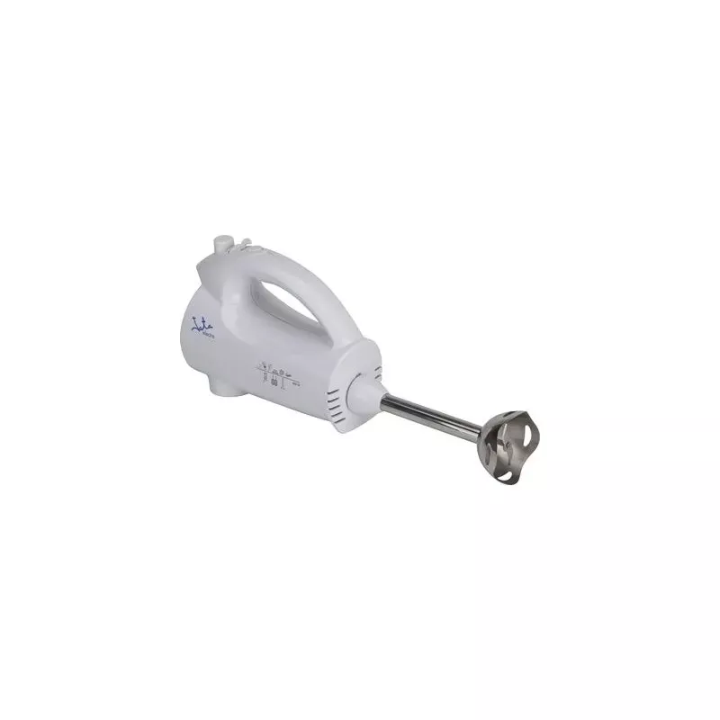Batidora amasadora Jata BT575 400W en color blanco, 5 velocidades y función turbo, diseño ergonómico y fácil manejo