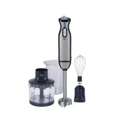 Batidora de mano Jata JEBT5026 1000W inox con accesorios, diseño ergonómico y cuchilla de acero inoxidable