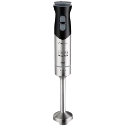 Batidora de mano Nevir NVR-8345BA 700W inox con diseño ergonómico, color negro y acabado en acero inoxidable.