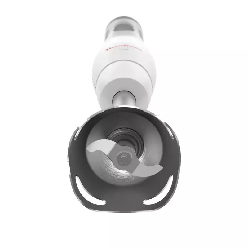 Batidora de mano Moulinex DD451110 450W Powelix blanca con asa ergonómica y cuchillas de acero inoxidable