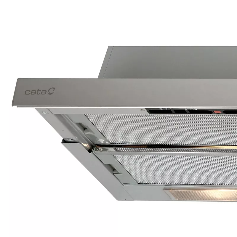 Campana telescópica Cata TF 5260 X – integrable 60 cm de acero inoxidable con diseño moderno y acabado en acero pulido
