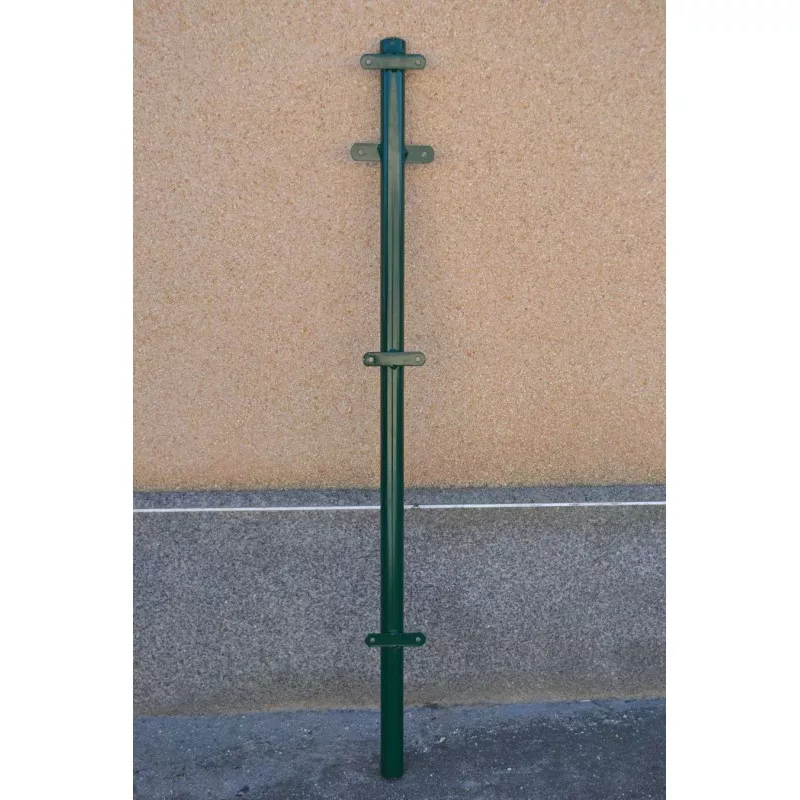 POSTE CENTRO REF JABA 200 color verde, fabricado en metal, diseño resistente y durable para instalación en exteriores