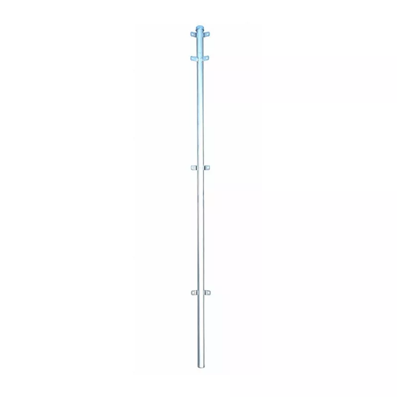 POSTE ESQUIN*ESCUADRA 400 M/M VIM color plata, fabricado en metal con diseño robusto para soporte seguro.