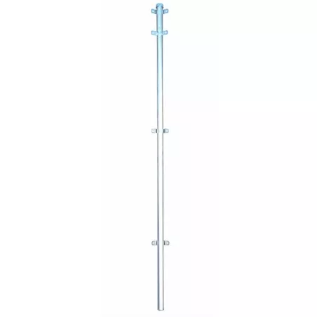 POSTE ESQUIN*ESCUADRA 400 M/M VIM color plata, fabricado en metal con diseño robusto para soporte seguro.