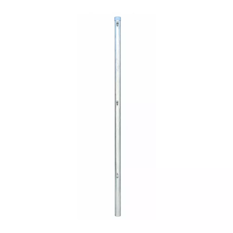 POSTE INTERMEDIO 400 M/M VIM 48mm de acero galvanizado acabado brillante y diseño tubular para soporte robusto