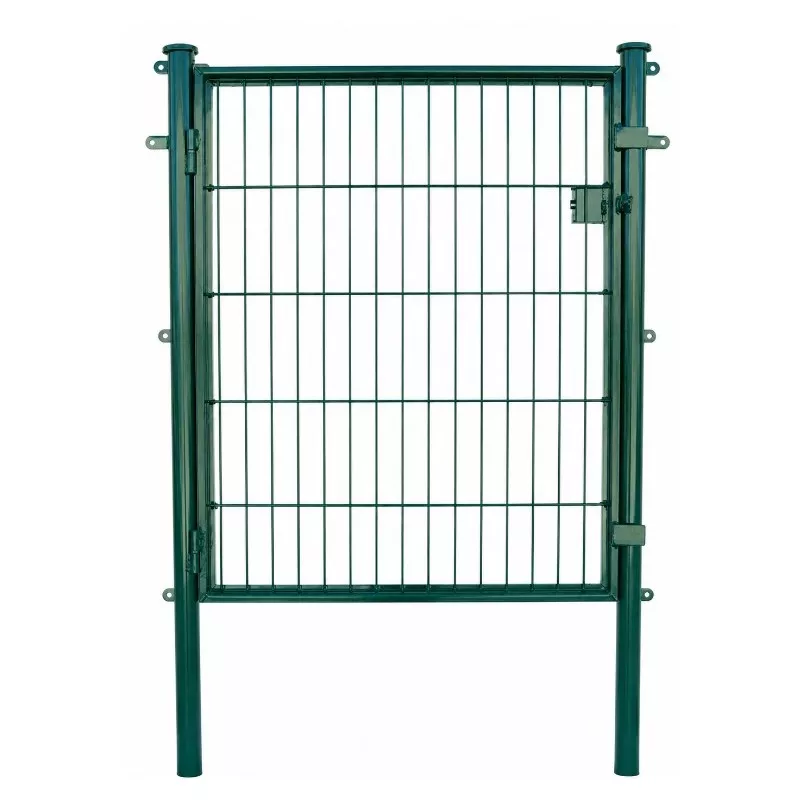PUERTA 080 X 100 VERDE NUEVA de metal con diseño reja y acabado resistente a la intemperie